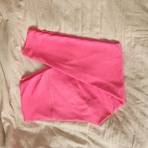 Fleo 21 inch heathered hot pink leggings